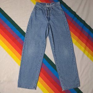 90s Light Stone-washed Wide-legged Jeans by North Crest
